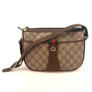 Gucci Sylvie Vintage Sherry Gray Gg Supreme Canvas